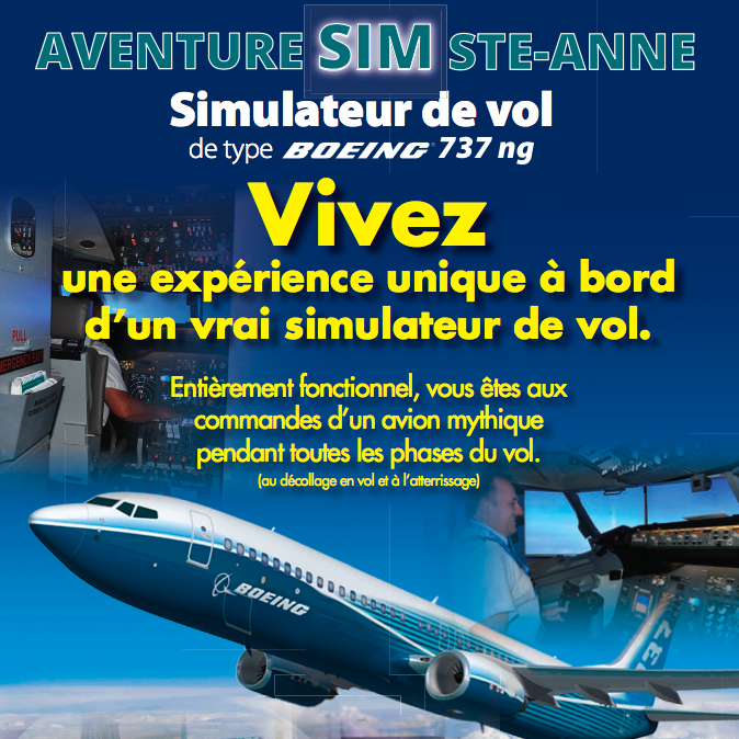 Simulateur de vol, Aventure Sim Ste-Anne